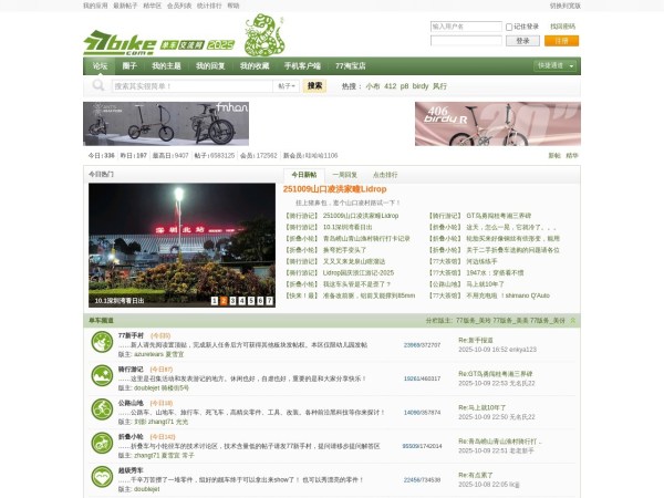 77bike折叠自行车-骑行旅游 改装交流